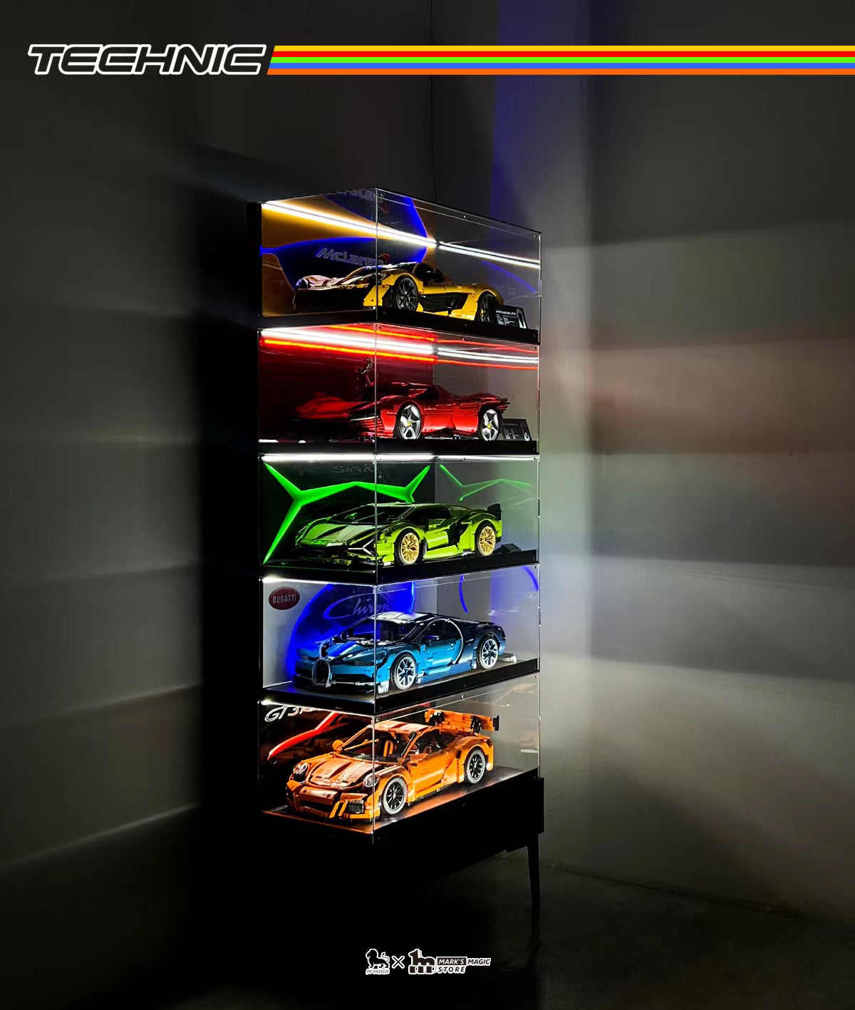 【Premium】LEGO® Ferrari Daytona SP3 Acrylic Display Case