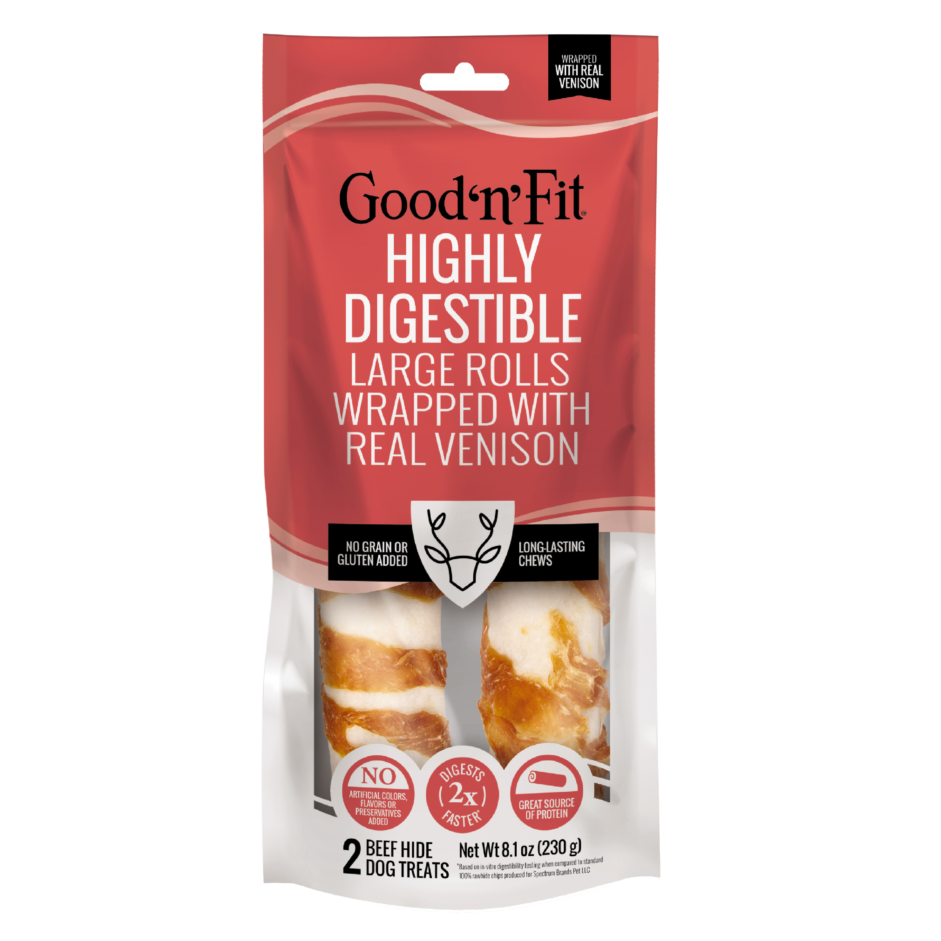 Rolls Wrapped with Real Venison - Large