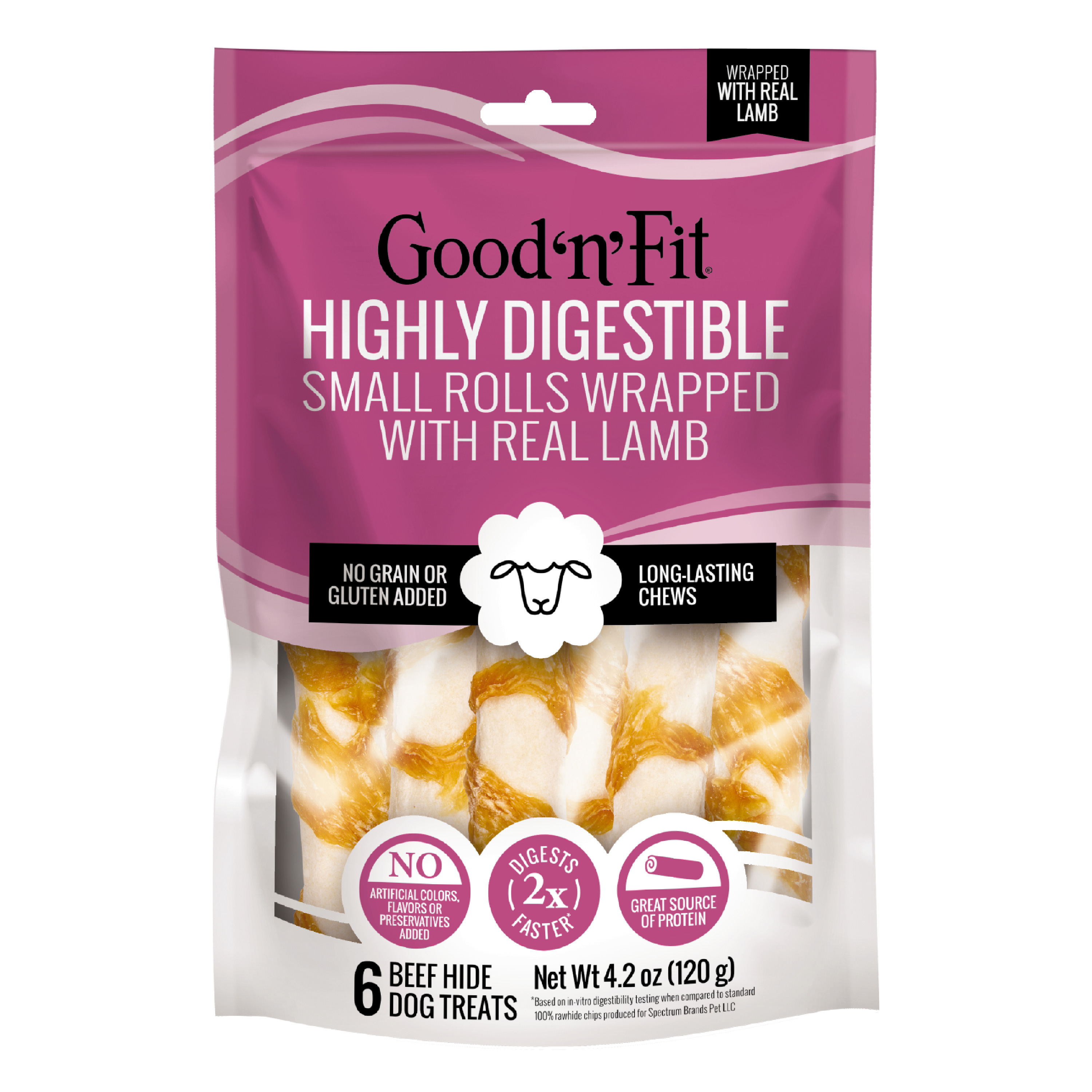 Rolls wrapped with real lamb - small