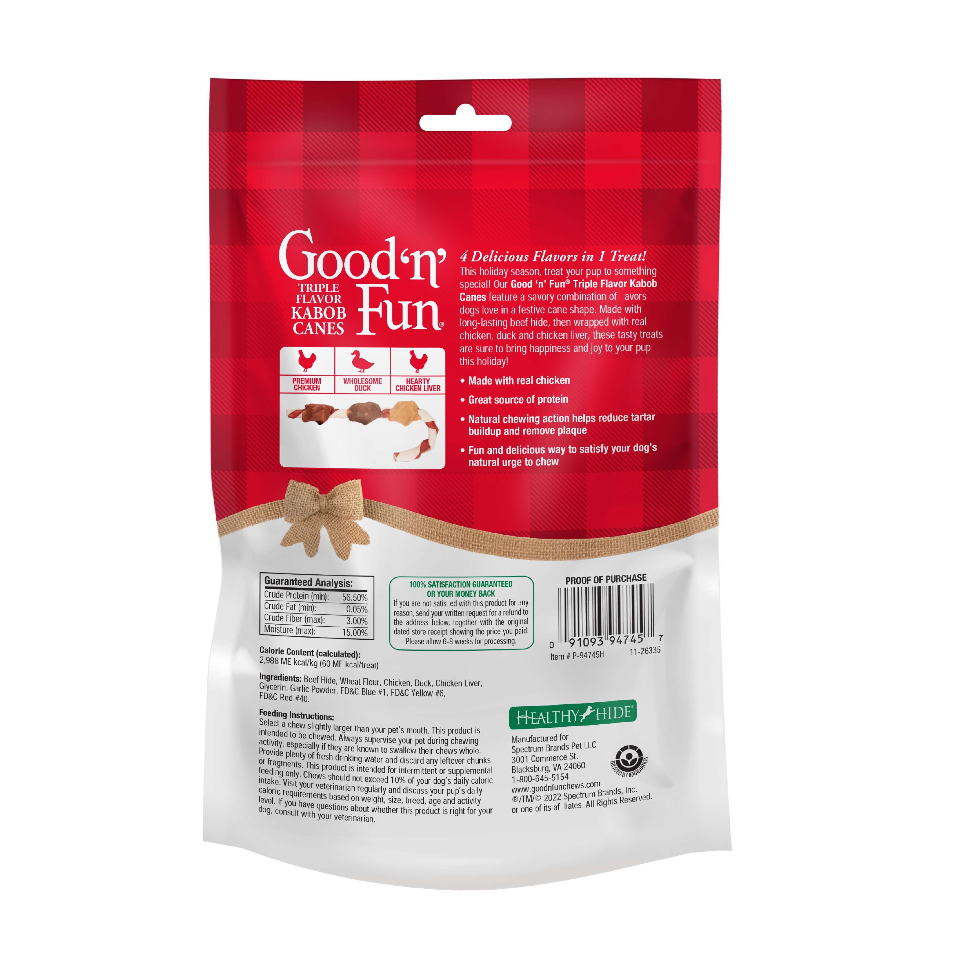 P-94745H Holiday Kabob Canes back of packaging